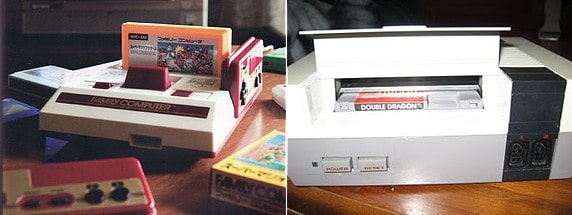 Honestly, truly, I think the Famicom looks incredibly tacky, Nintendo was wise to make the NES look a lot less like a toy.