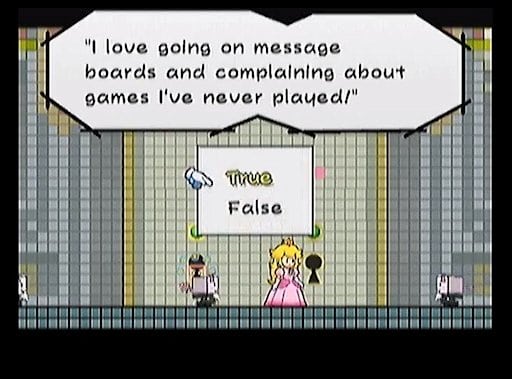 How Super Paper Mario's Famous "Complaining on Message Boards" Scene Worked in Japanese ...