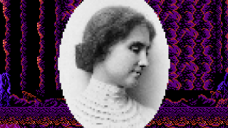 Helen Keller in an Old Japanese Sci-Fi Video Game Helen Keller in an Old Japanese Sci-Fi Video Game