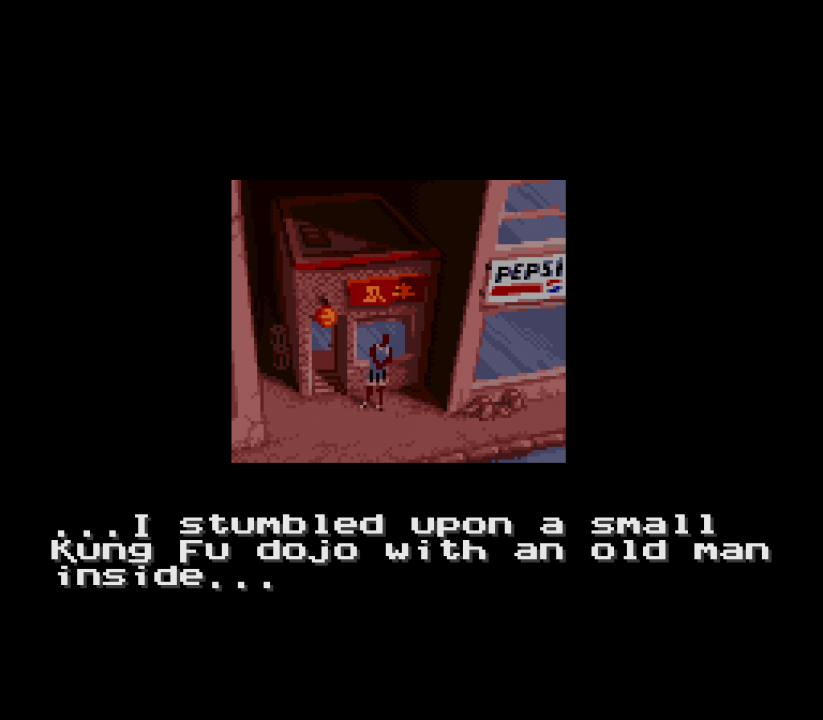 It's literally a kung fu dojo. I'm gonna hazard a guess and say Pepsi sponsored this game in some way