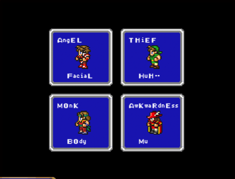 My characters' names