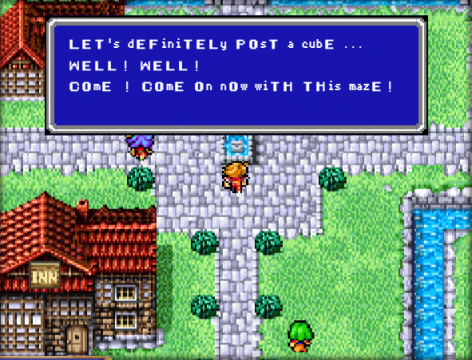 Checking the fountain