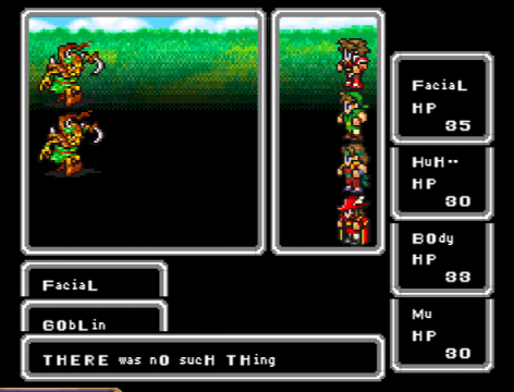 The party attacks a goblin that already died