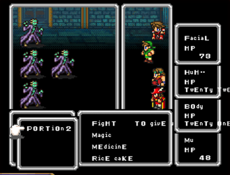 Potions became "Portions"