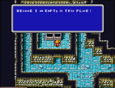 An empty treasure chest