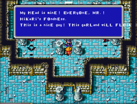 Meeting the vile Garland, who no longer threatens to "knock you down". Instead, he threatens to "flock".