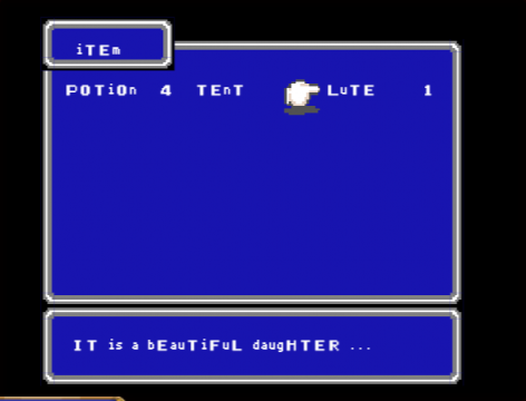 The Lute's item description