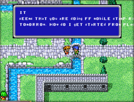 There's almost something EarthBound-esque about this self-referential NPC