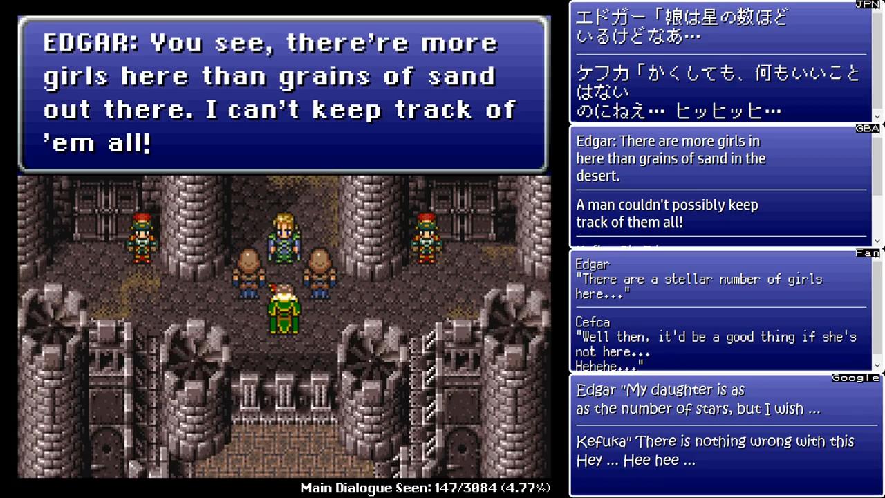 Final Fantasy Vi Translation Comparison Legends Of Localization