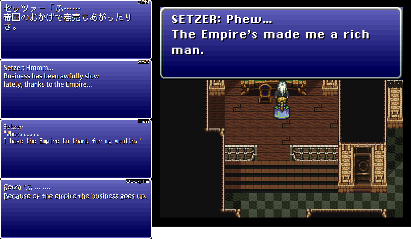 Final Fantasy Vi Translation Comparison Opera Scene Legends Of Localization