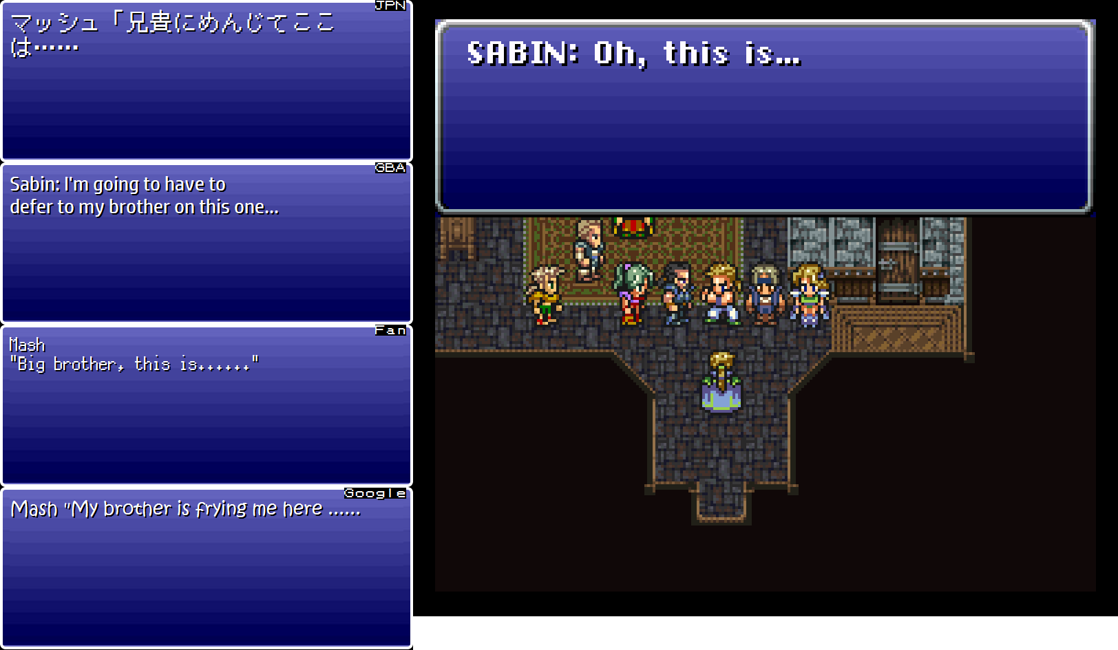 Final Fantasy Vi Translation Comparison Part 5 Legends Of Localization