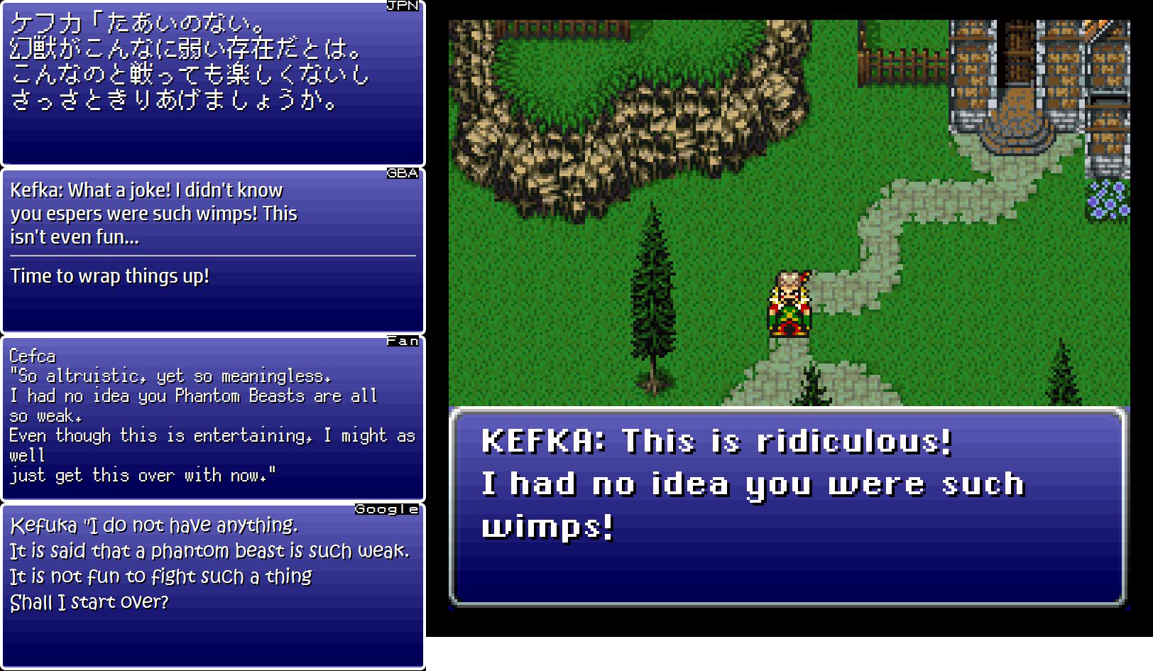 Final Fantasy VI Translation Comparison « Legends of Localization