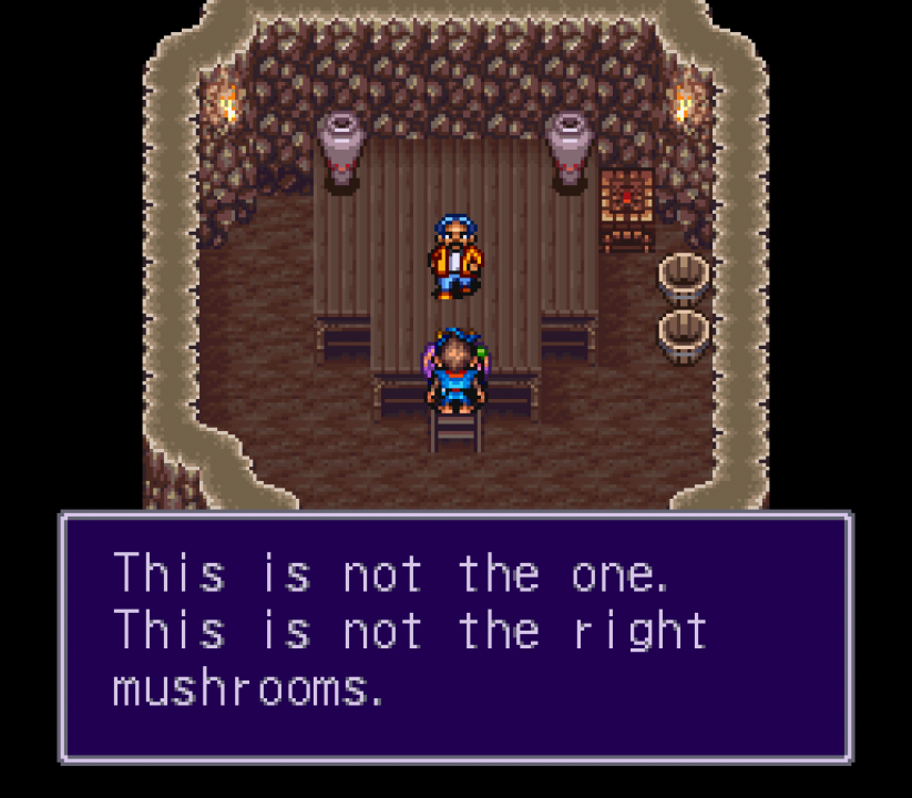 This guy really wants the one mushrooms