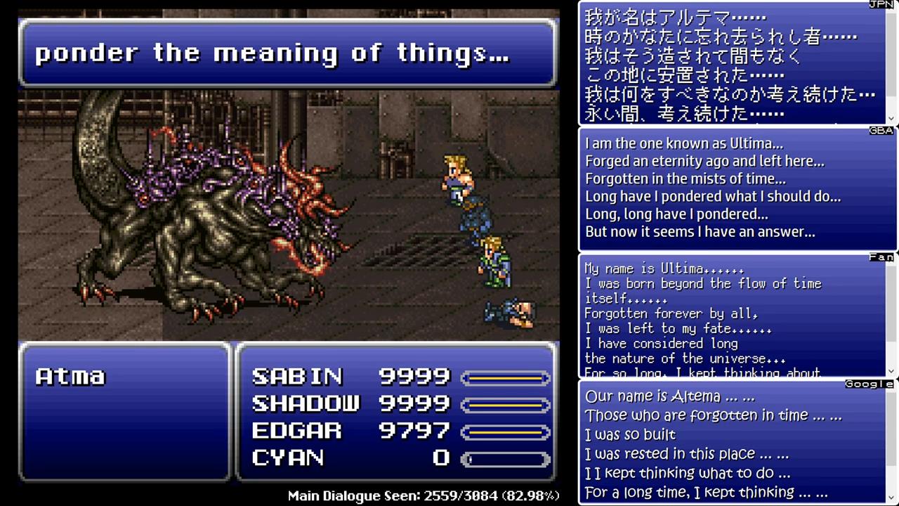 Final Fantasy VI Translation Comparison « Legends of Localization