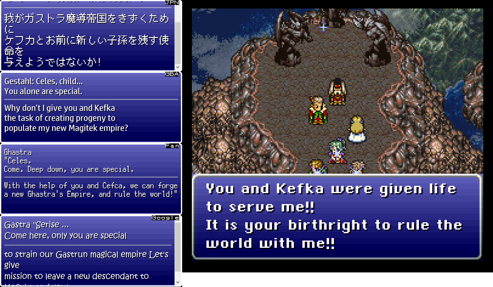 Final Fantasy Vi Translation Comparison Part 11 Legends Of Localization