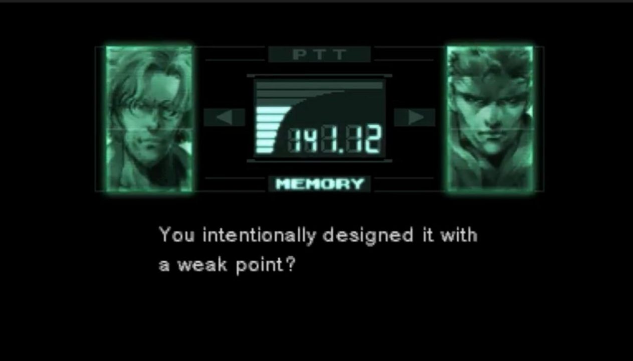 "You intentionally designed it with a weak point?"