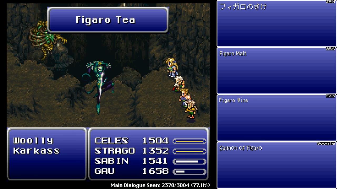 Final Fantasy VI Translation Comparison (Part 13) « Legends of 