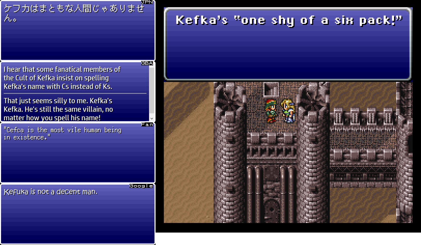 Final Fantasy VI Translation Comparison (Part 12) « Legends of 