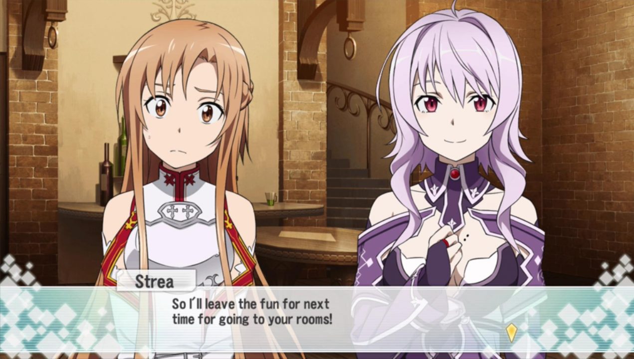 "So I'll leave the fun for next time for going to your rooms!"