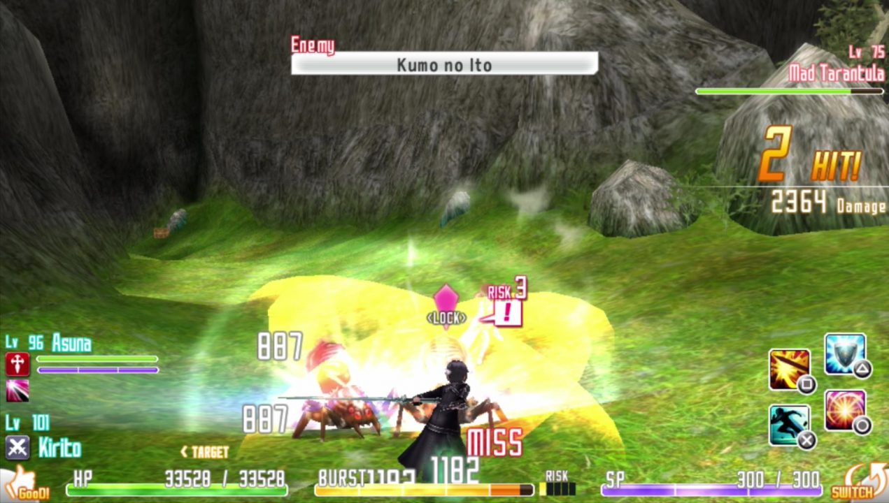 A bunch of stuff didn't even get translated at all - they just wrote the Japanese words out using the English alphabet. If this were some mega special super attack I could understand it being left untranslated... but this is just "Spider Silk"