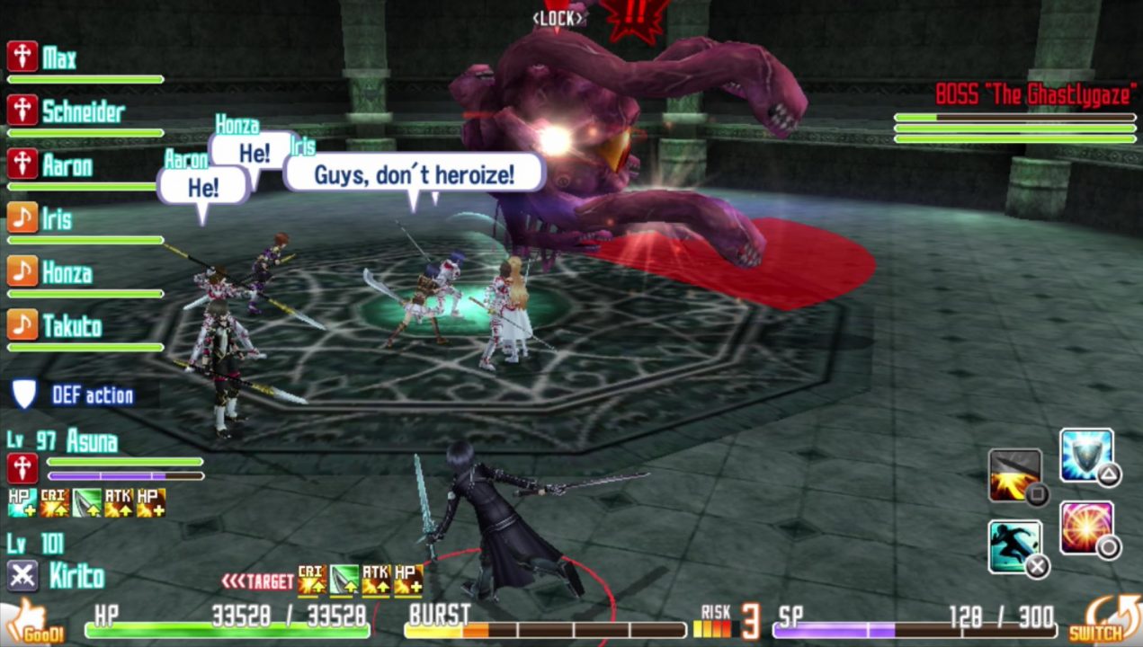 Here's that "heroize" stuff again. I don't really know what the original Japanese word is supposed to be