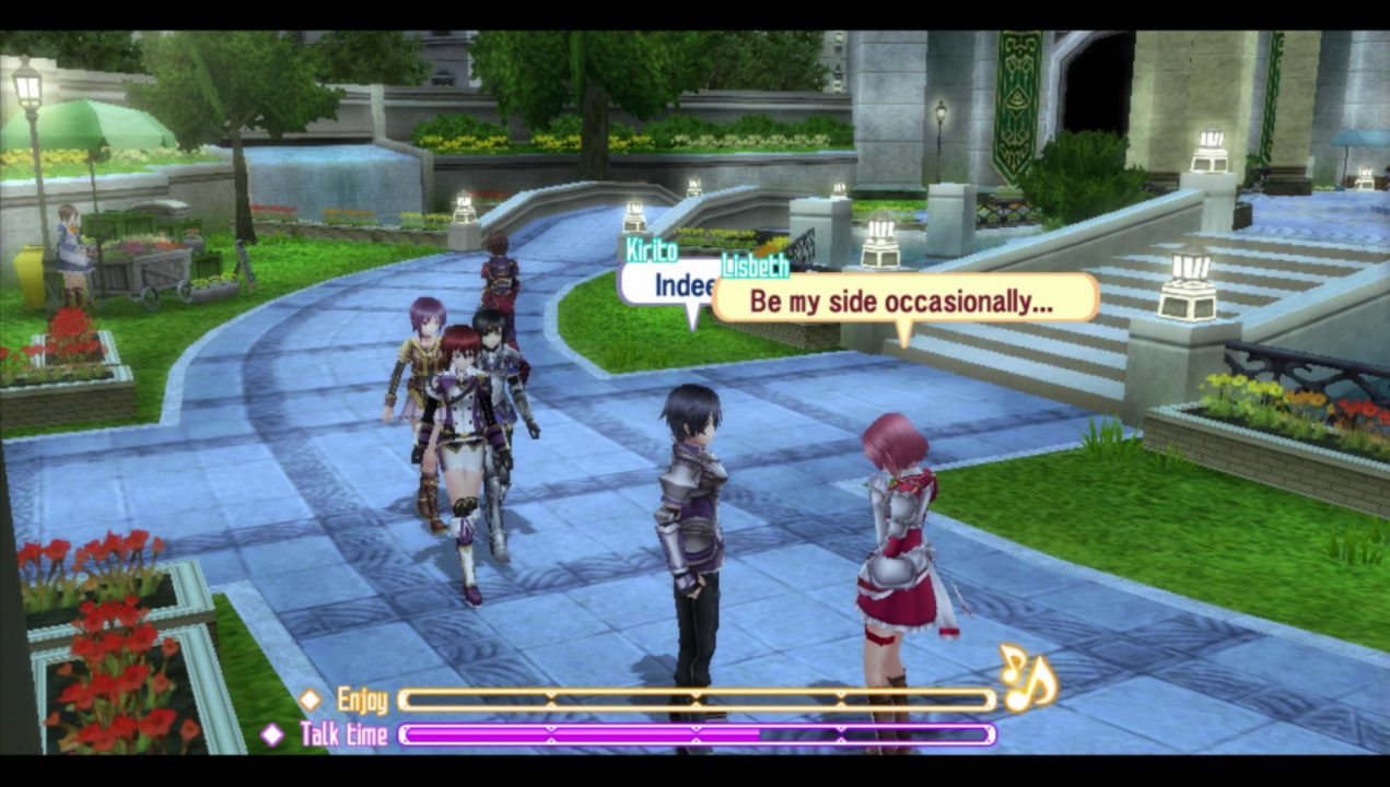 "Be my side occasionally"