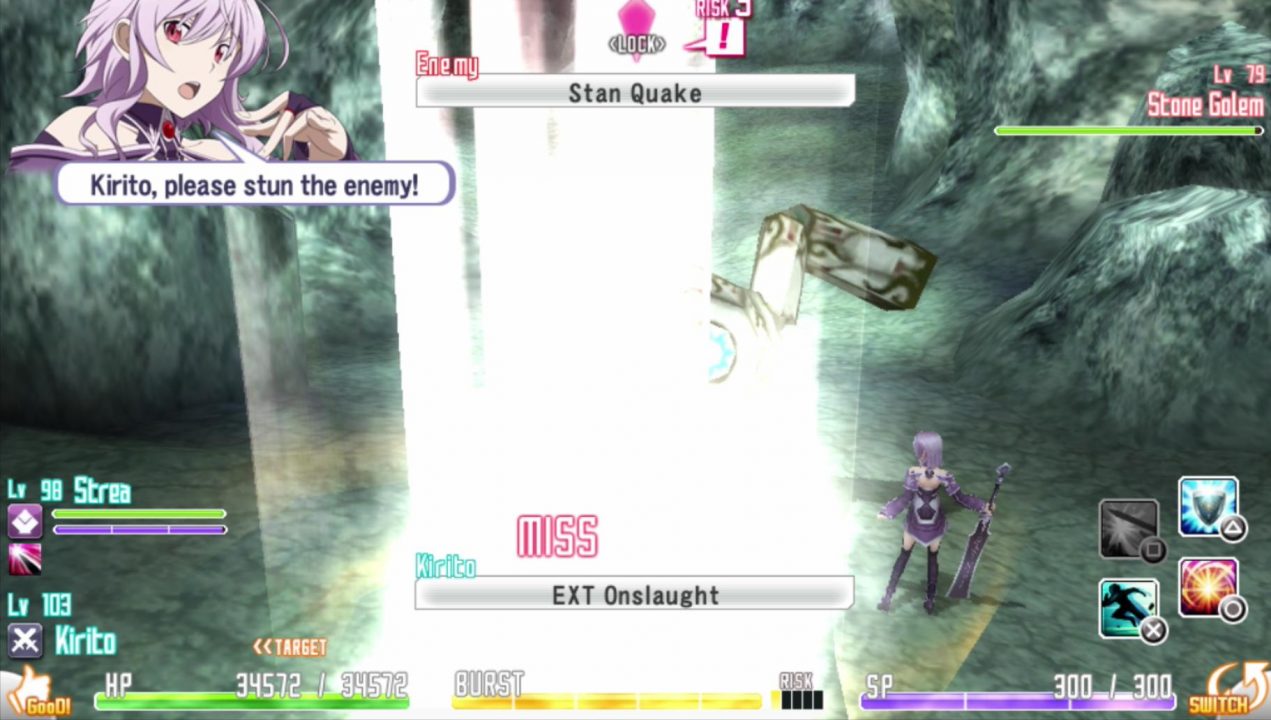 The Japanese A/U problem strikes again! "Stan" should be "Stun" here... you know, like the way it's spelled in the text bubble next to it