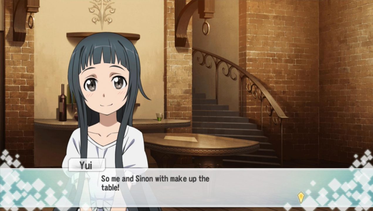 "So me and Sinon with make up the table!"