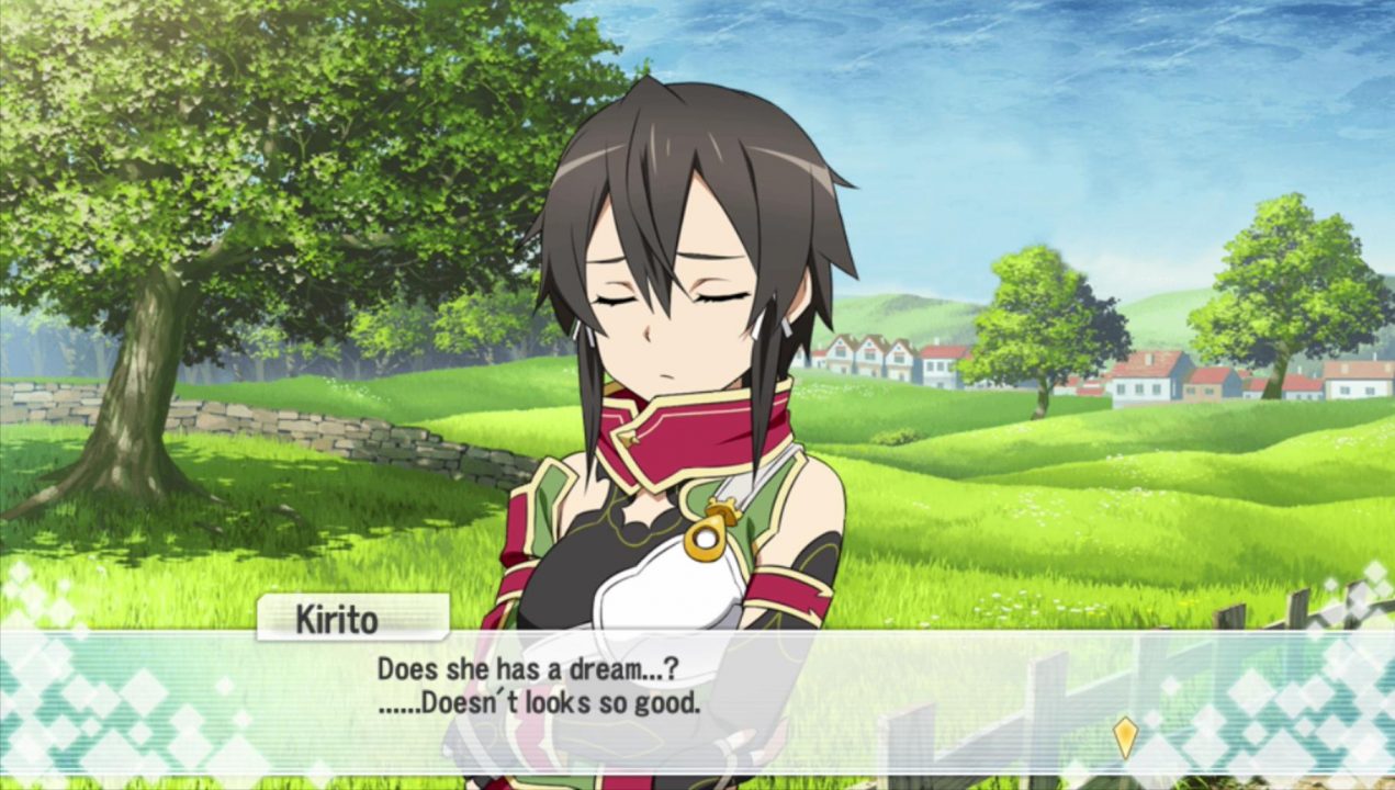 "Does she has a dream...? .........Doesn't looks so good."