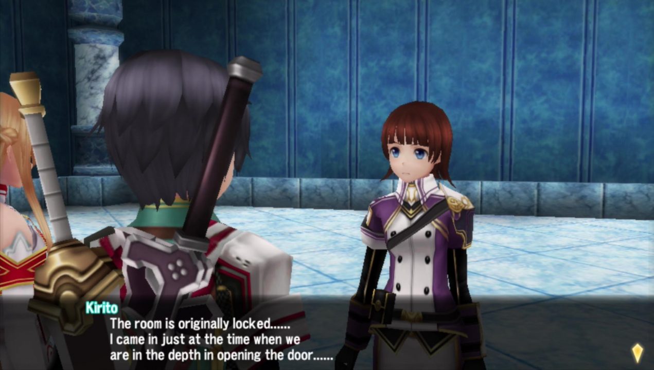 Kirito is talking now, but I think the translator didn't quite understand the context, resulting in this weird mess