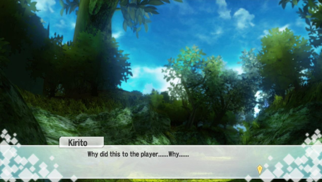 "Why did this to the player......Why......"