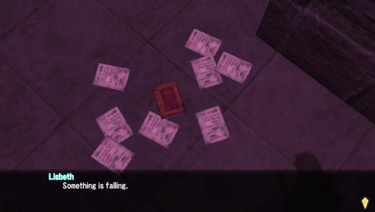 Japanese verb tenses don't have 1:1 correlation with English verb tenses, so you get things like this all the time. This is a common mistake made by inexperienced translators, so you get things like "is falling" here when we would actually say "has fallen" or something similar. Basically, if you're studying Japanese, keep in mind that the "verb-te iru" form is not always the same as "verb-ing"