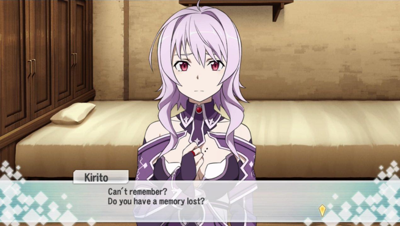 "Do you have a memory lost?"