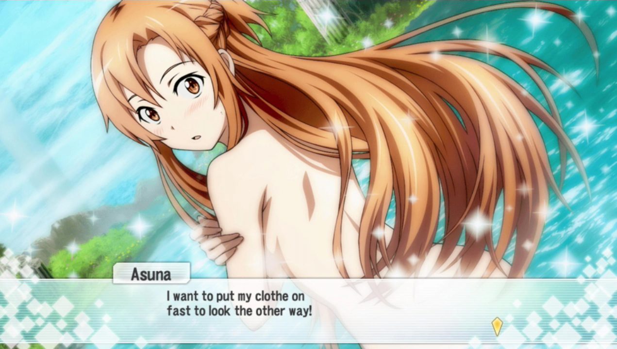 "I want to put my clothe on fast to look the other way!"