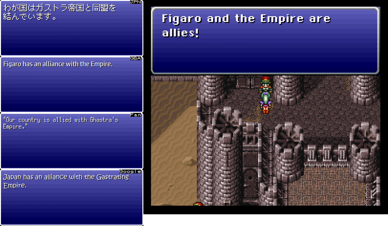 The Google translation was really entertaining sometimes The Google translation was really entertaining sometimes