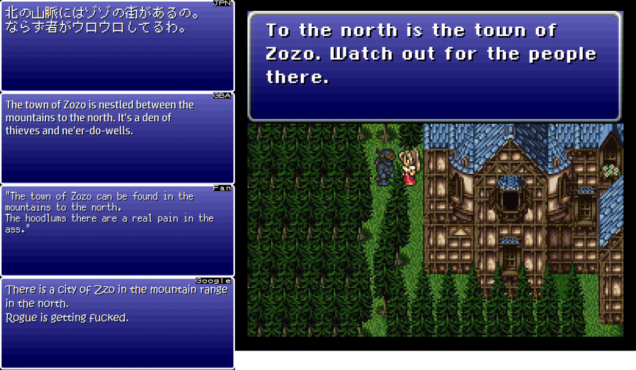 Sometimes the Google translation would get surprisingly lewd Sometimes the Google translation would get surprisingly lewd