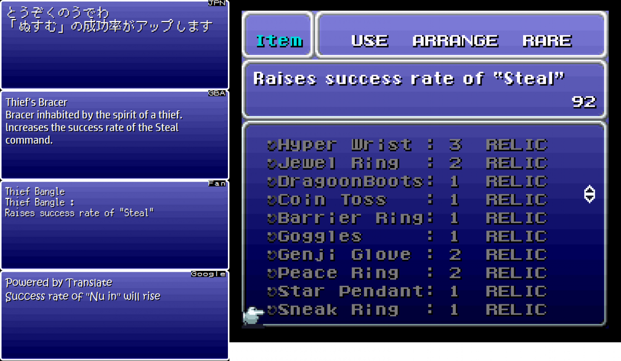Google's translation was still weird enough that it would hinder newcomers trying to play the Japanese game with a quick and easy machine translation Google's translation was still weird enough that it would hinder newcomers trying to play the Japanese game with a quick and easy machine translation
