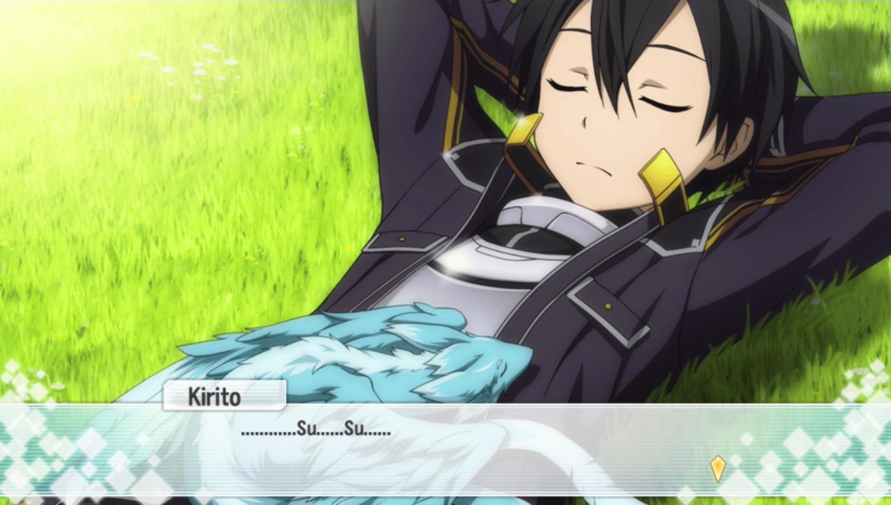 "su" is the sound of light sleeping in Japanese, but that's okay, don't feel like translating