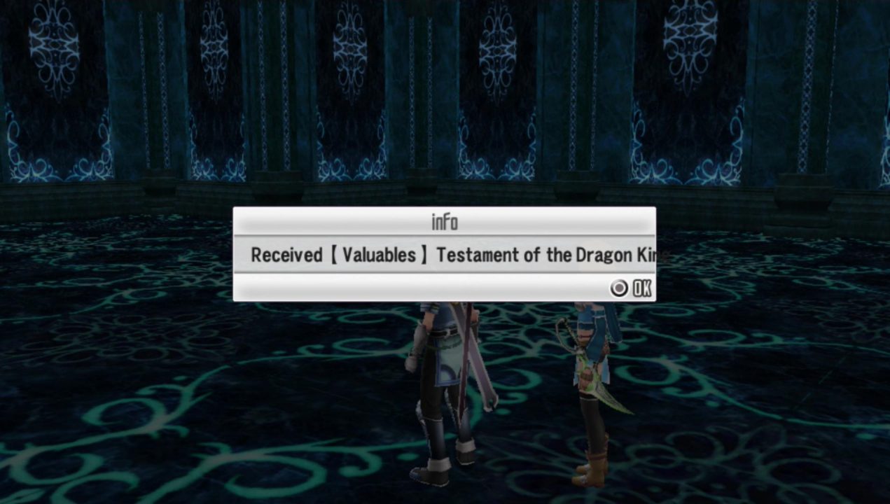 The dropped something is also spilled over the text box