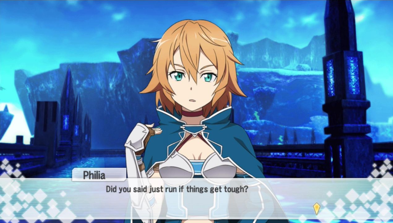 "Did you said just run if things get tough?" - This line doesn't make much sense in context even if you fix the grammar