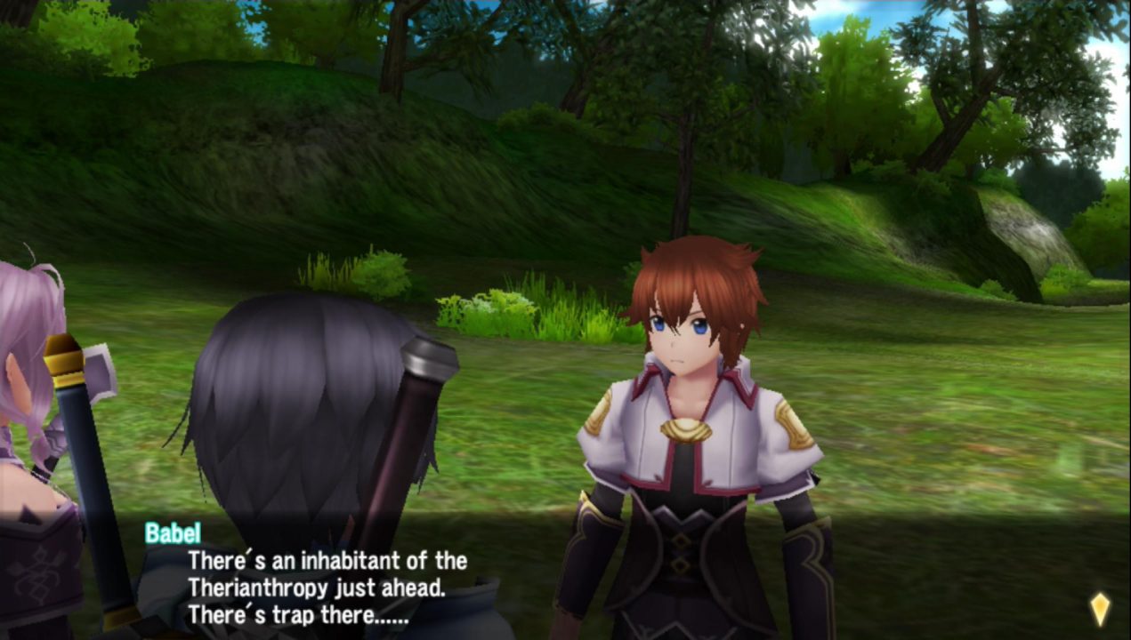 "There's an inhabitant of the Therianthropy just ahead. There's trap there......"