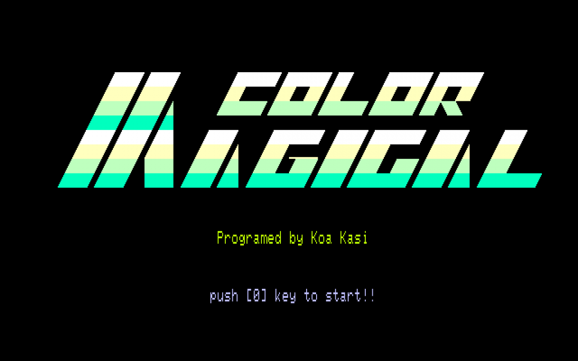 Magical Color (PC-8001) Magical Color (PC-8001)