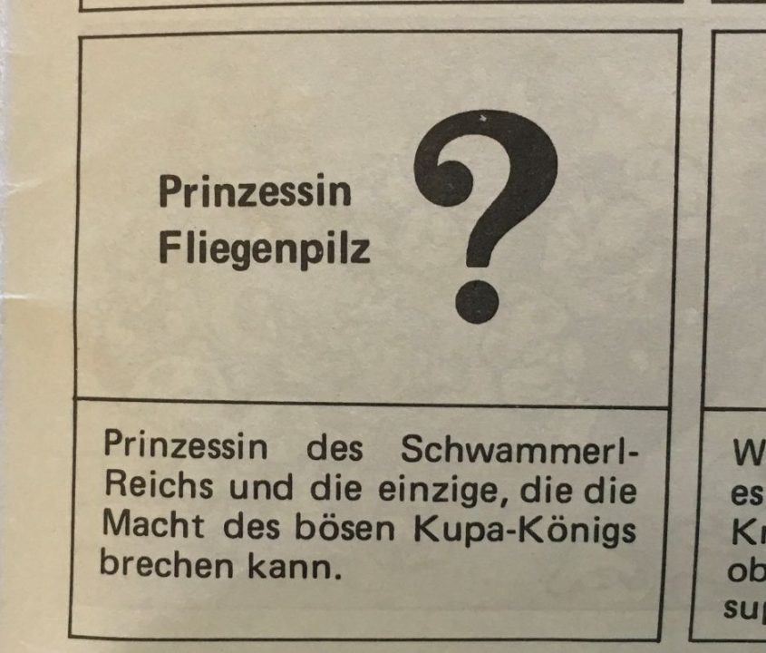 German version: Prinzessin Fliegenpilz German version: Prinzessin Fliegenpilz