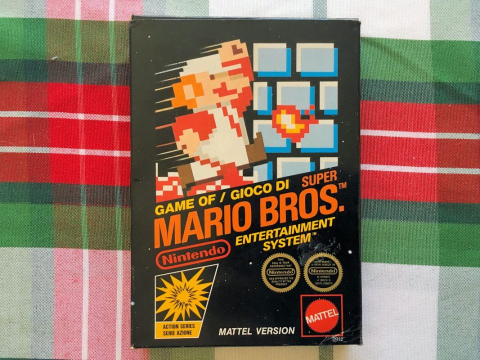 Mattel released a lot of Nintendo first-party stuff in Europe for a while - this is the original Italian version of Super Mario Bros., for example Mattel released a lot of Nintendo first-party stuff in Europe for a while - this is the original Italian version of Super Mario Bros., for example