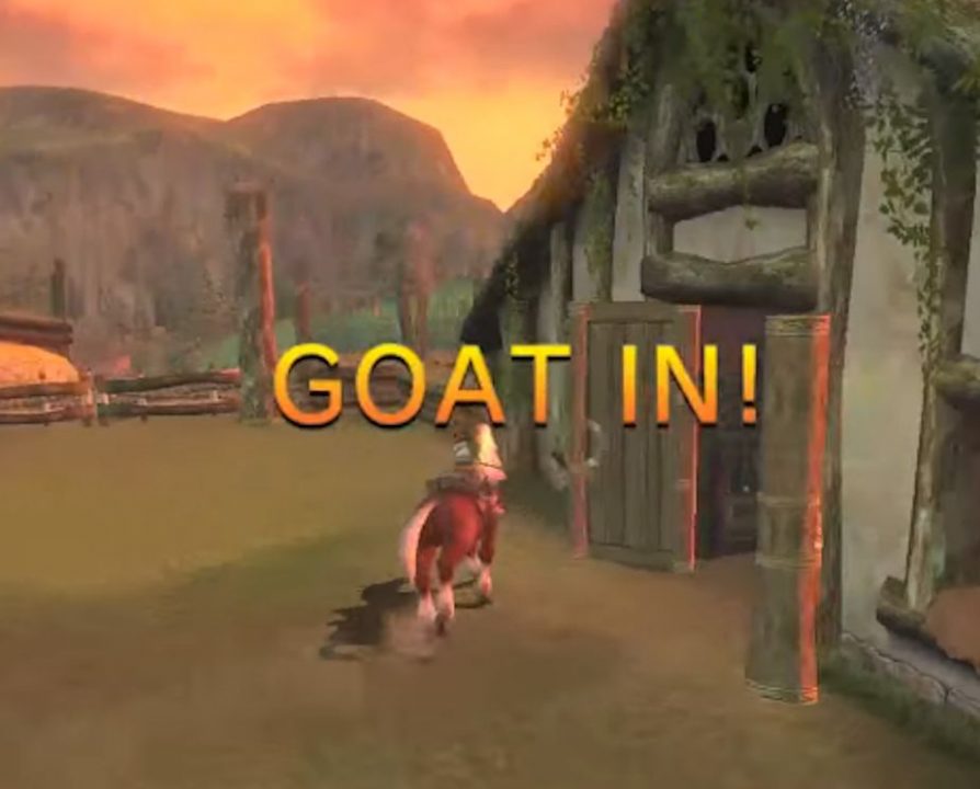 The wasei eigo phrase "___ in" is also how "Goat In" showed up in The Legend of Zelda: Twilight Princess The wasei eigo phrase "___ in" is also how "Goat In" showed up in The Legend of Zelda: Twilight Princess