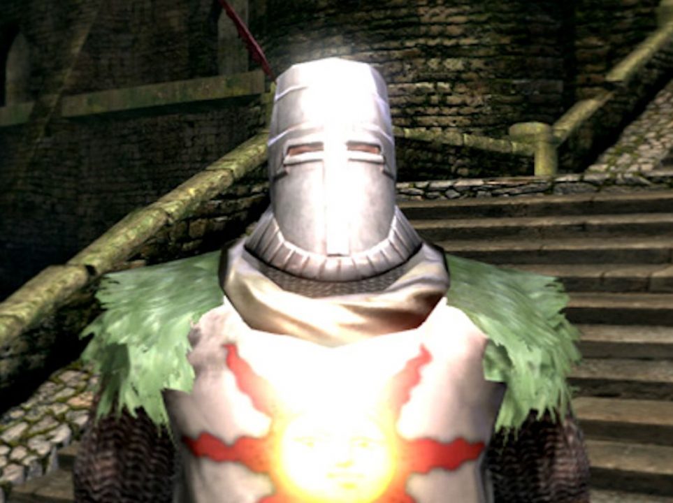 The knight Solaire from Dark Souls uses ore The knight Solaire from Dark Souls uses ore