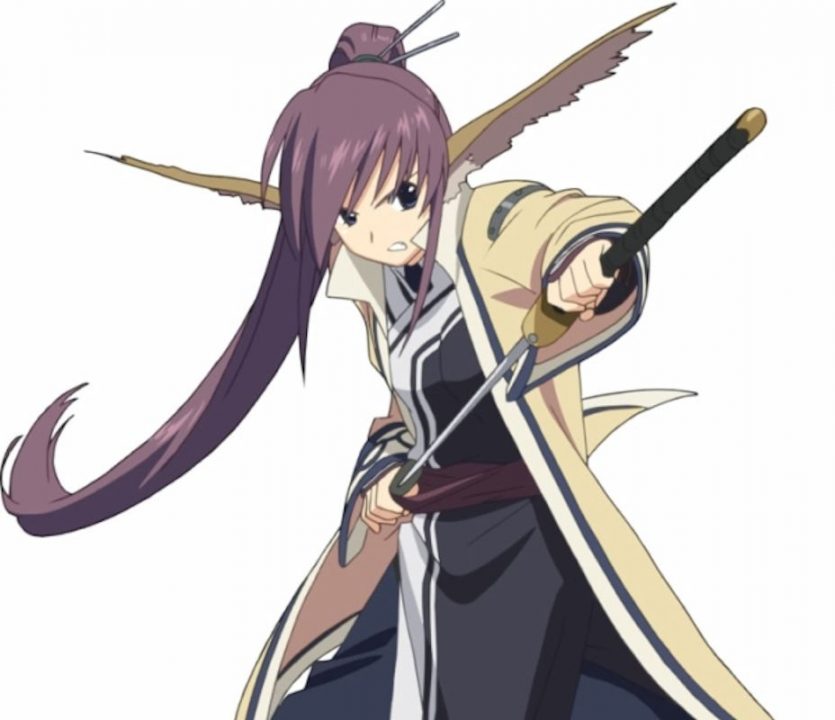 Touka from the Utawarerumono series uses soregashi Touka from the Utawarerumono series uses soregashi