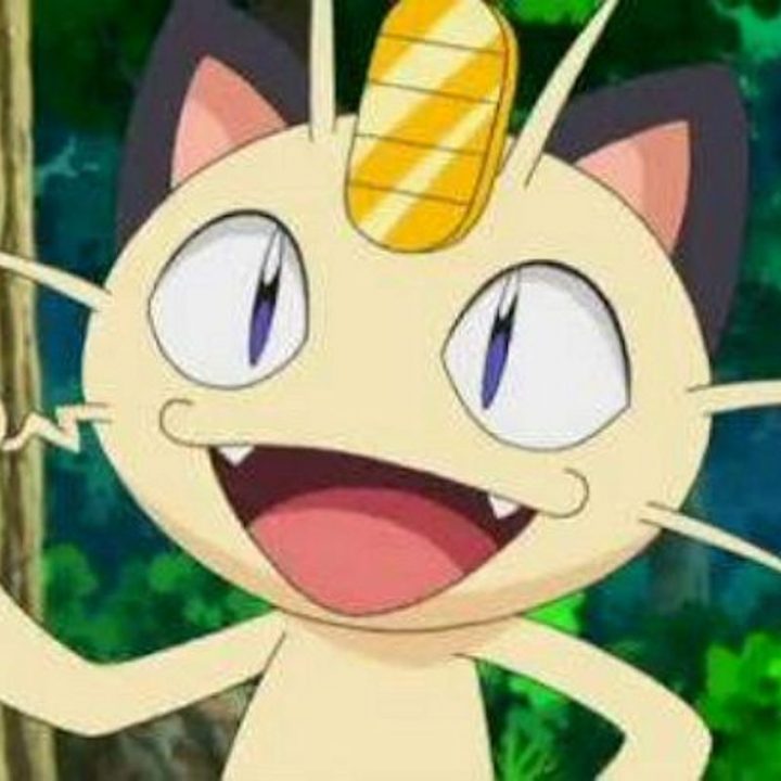 In thePokémon series, the Japanese version of Meowth - who is named Nyāsu - uniquely uses nyā ("meow") as a first person pronoun In thePokémon series, the Japanese version of Meowth - who is named Nyāsu - uniquely uses nyā ("meow") as a first person pronoun