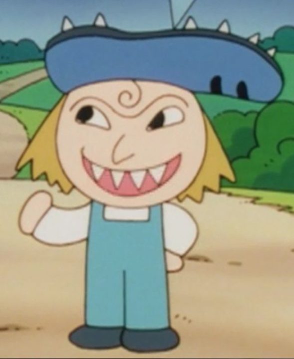 Spike from the Anpanman series speaks with the Kansai dialect and uses wate Spike from the Anpanman series speaks with the Kansai dialect and uses wate