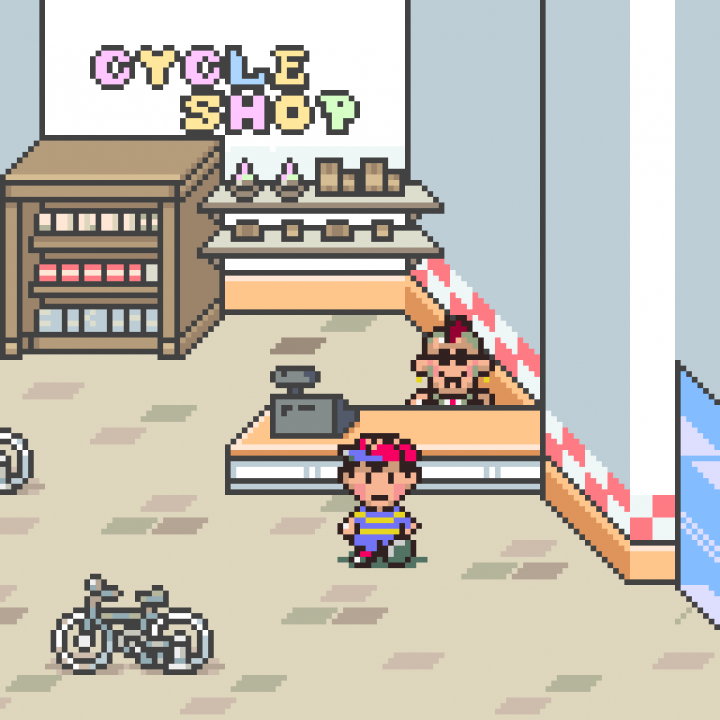 The bicycle shop owner is named "Charlie", which is a bicycle pun in Japanese The bicycle shop owner is named "Charlie", which is a bicycle pun in Japanese